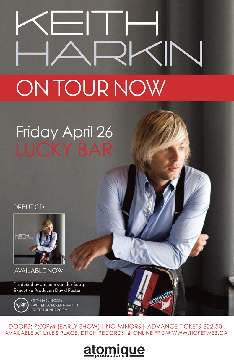 Keith Harkin @ Lucky Bar Apr 26 2013 - Jul 17th @ Lucky Bar