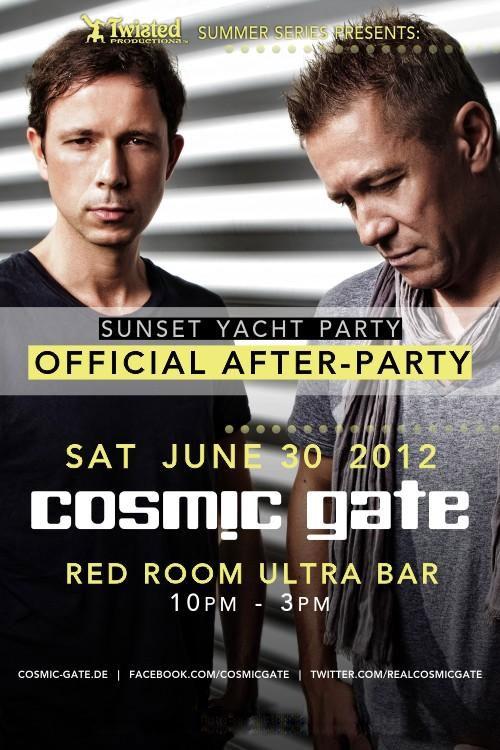 Twisted Productions presents: Cosmic Gate   @ The Red Room Jun 30 2012 - Apr 30th @ The Red Room