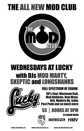 THE MOD CLUB @ Lucky Bar Oct 12 2005 - Jun 5th @ Lucky Bar