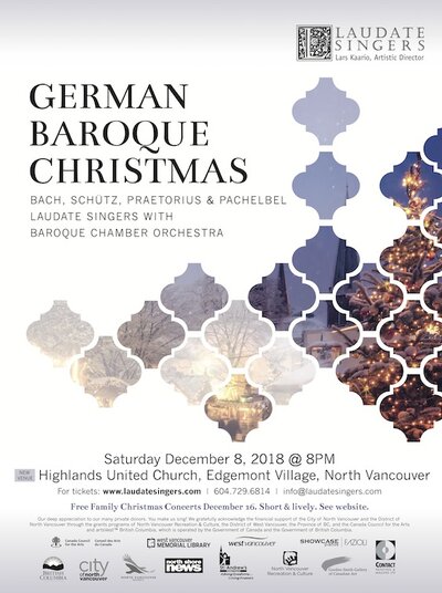 A German Baroque Christmas: Laudate Singers @ Highlands United Church, 3255 Edgemont Blvd, - Dec 08, 2018