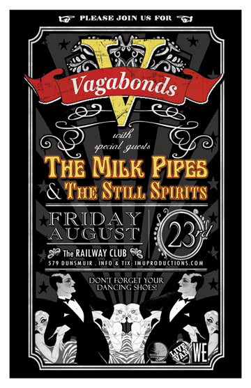The Vagabonds, Milk Pipes, The Still Spirits @ Railway Club Aug 23 2013 - May 20th @ Railway Club