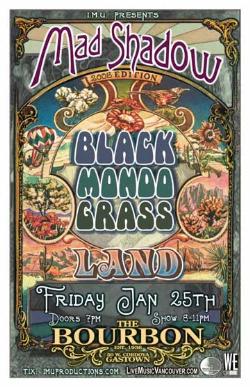 MAD SHADOW, BLACK MONDO GRASS & LAND: Mad Shadow, Black Mondo Grass, LAND @ The Bourbon Jan 25 2008 - May 9th @ The Bourbon