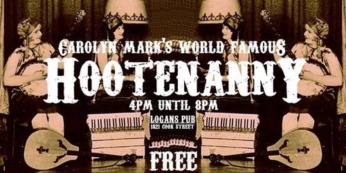 The Sunday HOOTENANNY: Carolyn Mark (Host) @ Logan's Pub Jul 3 2016 - Jun 4th @ Logan's Pub