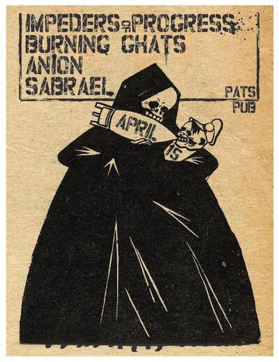 IMPEDERS OF PROGRESS, Burning Ghats, Anion, Sabrael @ Pat's Pub Apr 15 2011 - May 16th @ Pat's Pub