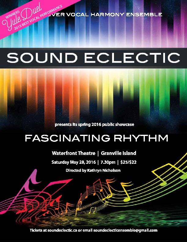 Sound Eclectic @ Waterfront Theatre May 28 2016 - May 6th @ Waterfront Theatre