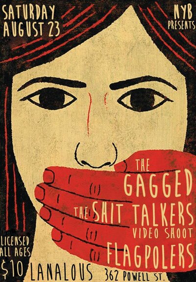 (Video Shoot): The Gagged, The Shit Talkers, Flagpolers @ LanaLou's Aug 23 2014 - May 7th @ LanaLou's