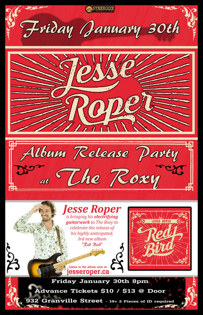 Jesse Roper @ The Roxy Jan 30 2015 - May 11th @ The Roxy