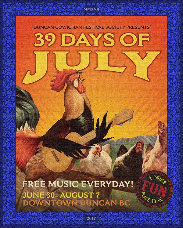 The 39 Days of July @ Charles Hoey Park Jun 30 2017 - May 5th @ Charles Hoey Park