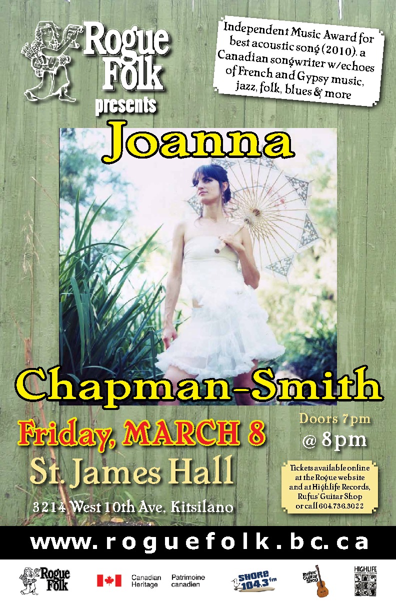 Joanna Chapman-Smith @ St. James Community Hall Mar 8 2013 - May 6th @ St. James Community Hall