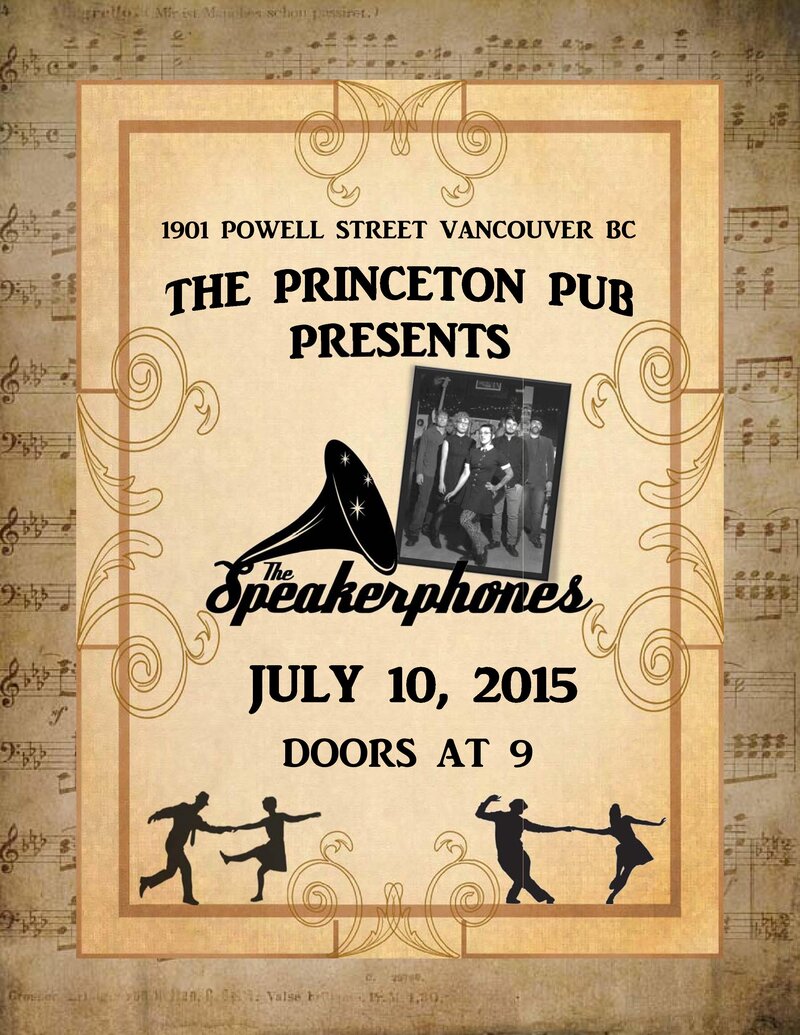 The Speakerphones @ Princeton Pub Jul 10 2015 - May 16th @ Princeton Pub