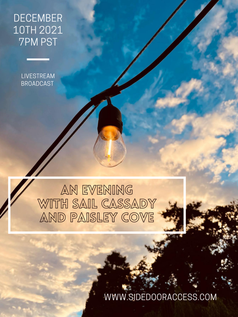 SAIL CASSADY, Paisley Cove Poetry @ The.Victoria.House Dec 10 2021 - May 1st @ The.Victoria.House