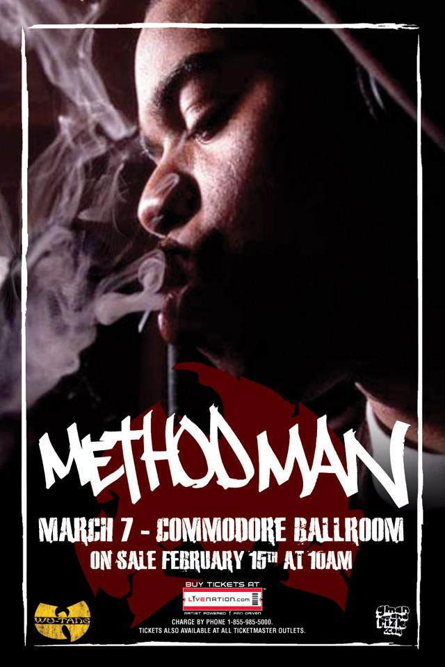 Method Man, Sonreal, Cityreal @ The Commodore Ballroom Mar 7 2013 - May 10th @ The Commodore Ballroom