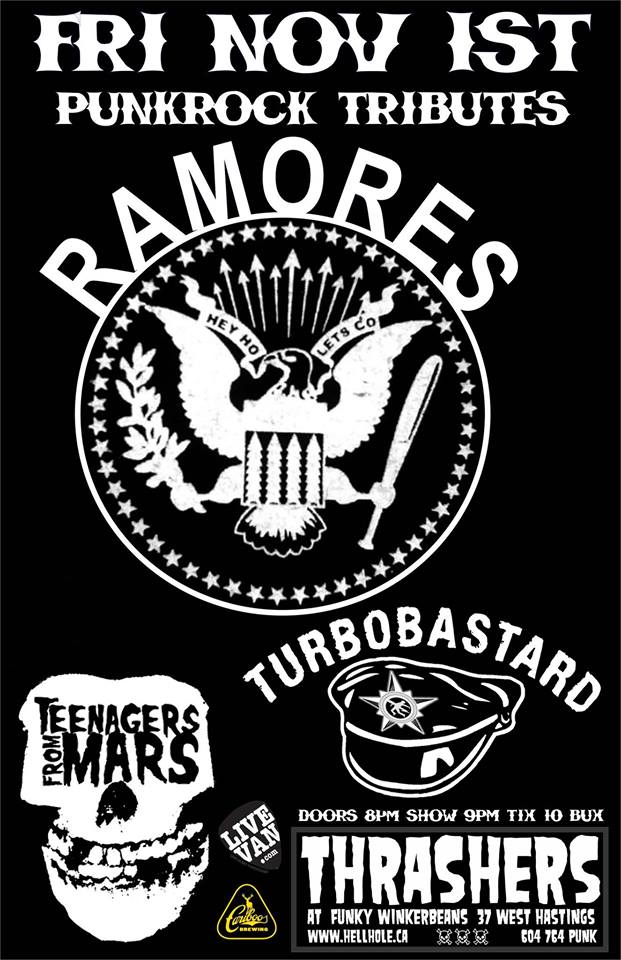 The Ramores, Teenagers From Mars, TURBOBASTARD @ Funky Winker Beans Nov 1 2013 - Jun 14th @ Funky Winker Beans