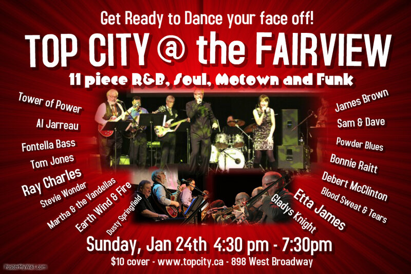 Top City @ Fairview Pub Jan 24 2016 - Jun 12th @ Fairview Pub