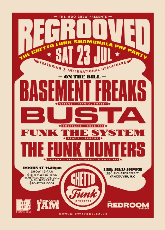 The Funk Hunters, Basement Freaks, Funk the skysystem, Busta @ The Red Room Jul 23 2011 - Jun 22nd @ The Red Room