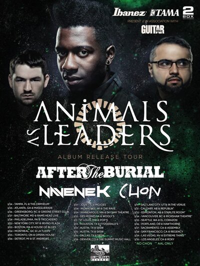 Animals As Leaders, After the Burial, Navene-K  (Navene Koperweis) @ Rickshaw Theatre Mar 24 2014 - May 6th @ Rickshaw Theatre