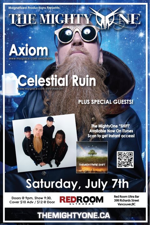 The Mighty One, Axiom, Celestial Ruin, Kicked Off the Farm @ The Red Room Jul 7 2012 - May 7th @ The Red Room