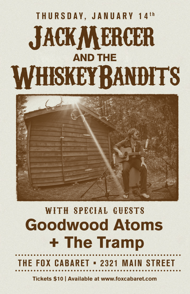 Jack Mercer and The Bandits, Goodwood Atoms, The Tramps @ Fox Cabaret - Jan 14, 2016