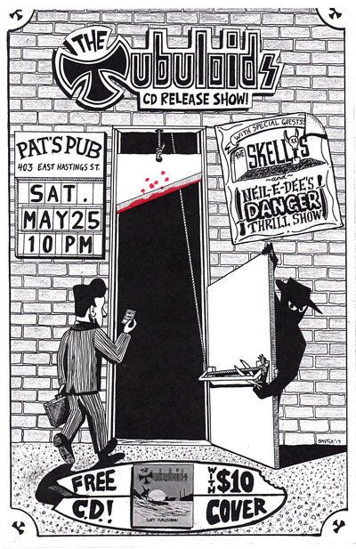 Vancouver's premier Tsunami Surf Rock Band: The Tubuloids (CD RELEASE SHOW), Neil E. Dee's Danger Thrill Show, The Skellys @ Pat's Pub May 25 2013 - Jun 8th @ Pat's Pub