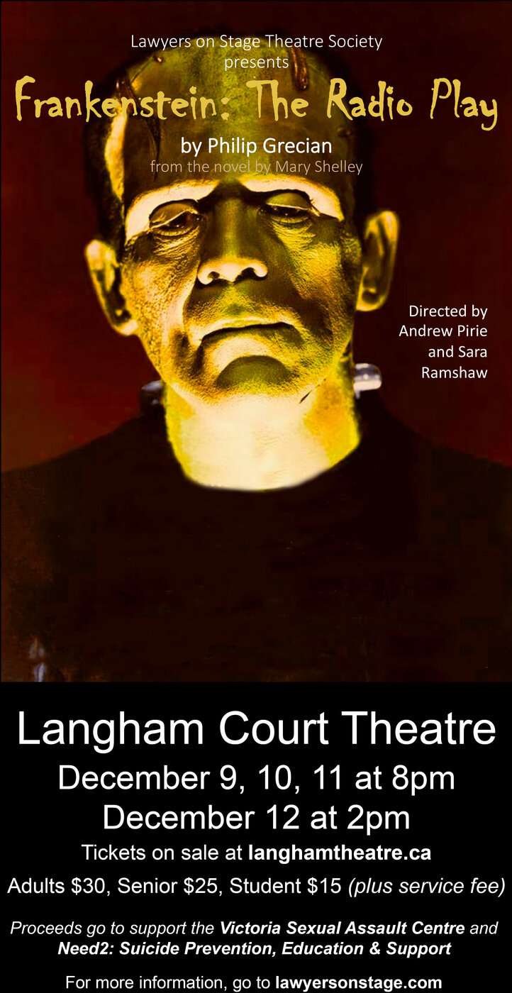 Frankenstein: The Radio Play - Jun 9th @ Langham Court Theatre
