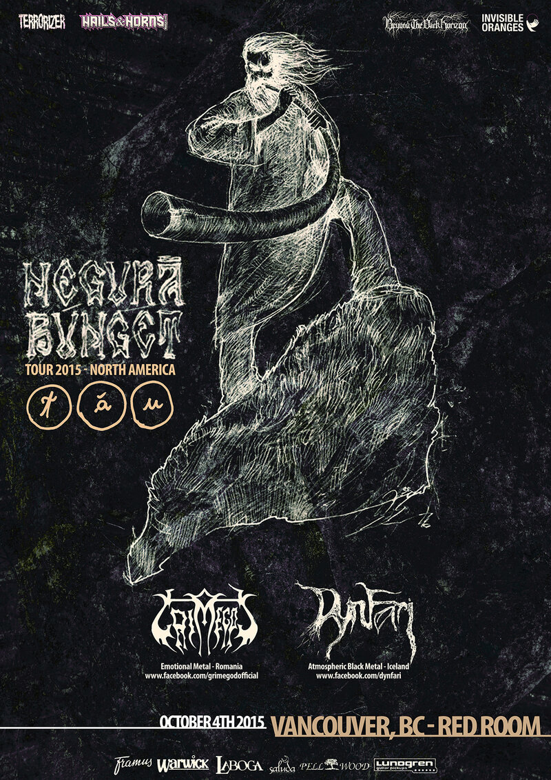 Negura Bunget, Grimegod, Dynfari @ The Red Room Oct 5 2015 - May 7th @ The Red Room