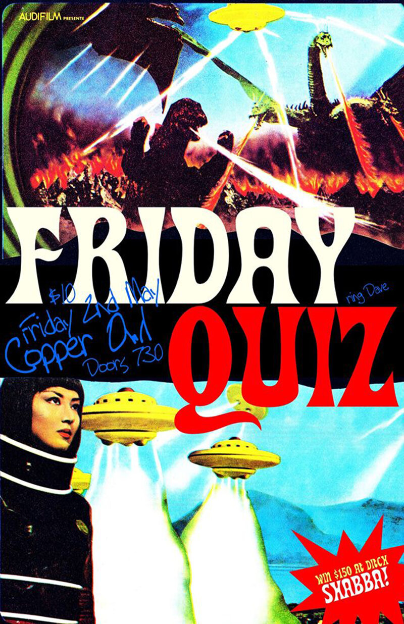 Friday Quiz with: Benji and Jack @ Copper Owl May 2 2014 - Jun 13th @ Copper Owl