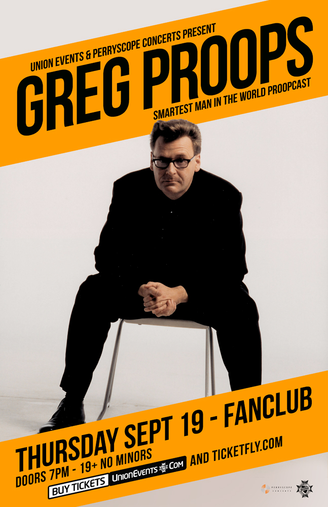 Greg Proops @ Vancouver FanClub Sep 19 2013 - May 6th @ Vancouver FanClub