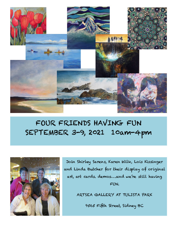 Four Friends Having Fun @ ArtSea Gallery Sep 3 2021 - Jun 14th @ ArtSea Gallery