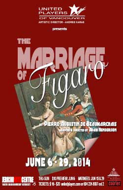 The Marriage of Figaro: Patrick Spencer  (as Figaro), Mayumi Yoshida  (as Suzanna), Chris Robson (as Count Almaviva), Sarah Harrison, David C. Jones, Seth Little, Jackie Minns, Anna Theodosakis, Dexter van der Schyff, Maxim Zuravlev @ Jericho Arts Centre Jun 5 2014 - May 8th @ Jericho Arts Centre