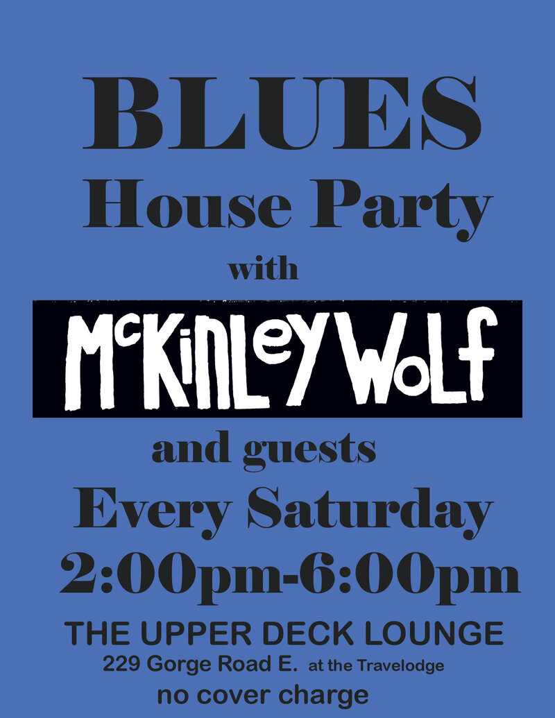 McKinley Wolf (Vintage Blues) @ Upper Deck (in the Gorge Travelodge) Jun 22 2013 - Jun 9th @ Upper Deck (in the Gorge Travelodge)