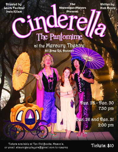 Christmas Pantomime Cinderella @ The Mercury Players Society Dec 30 2016 - May 6th @ The Mercury Players Society