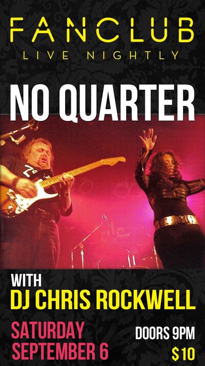 No Quarter, DJ Chris Rockwell @ Vancouver FanClub Sep 6 2014 - Jun 12th @ Vancouver FanClub