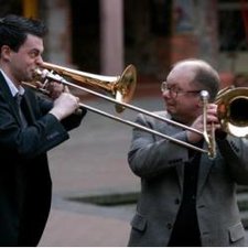 Trombone Mayhem: Nick La Riviere, Jeff Agopsowicz  @ Hermann's Jazz Club Feb 11 2017 - Apr 30th @ Hermann's Jazz Club