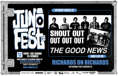 Shout Out Out Out Out, The Good News @ Richard's On Richards Dec 31 1969 - May 6th @ Richard's On Richards