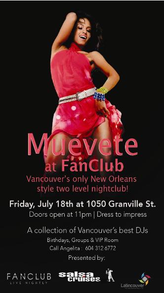 Muevete @ Vancouver FanClub Jul 18 2014 - Jun 17th @ Vancouver FanClub