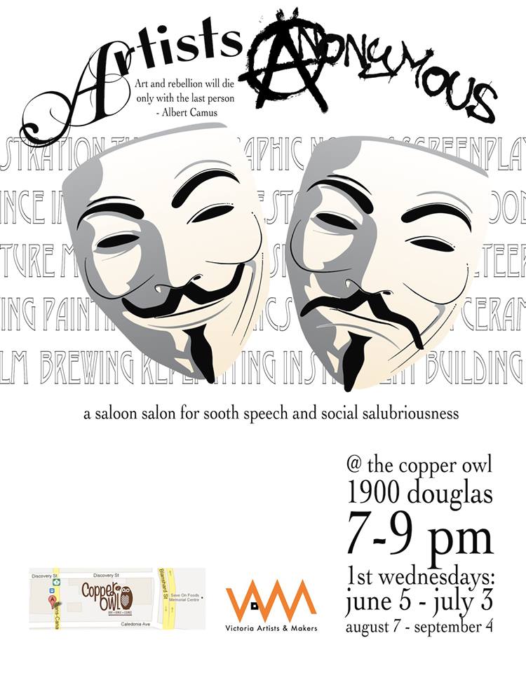 Artists Anonymous: various guests @ Copper Owl Jun 5 2013 - Jun 9th @ Copper Owl