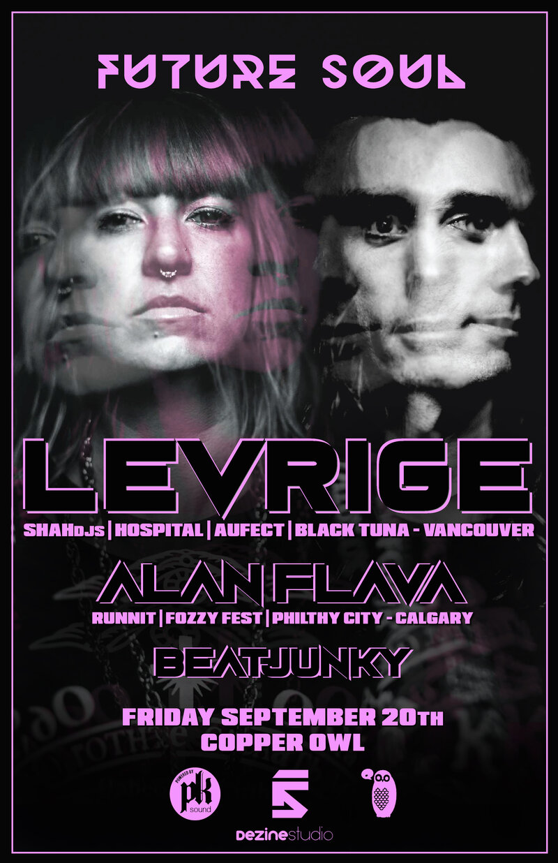 Future Soul presents: LEVRIGE  (Van), Alan Flava , Beat Junky @ Copper Owl Sep 20 2019 - Jun 4th @ Copper Owl