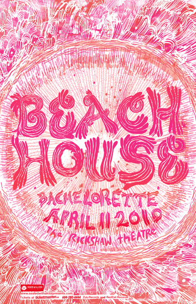 Beach House, Bachelorette @ Rickshaw Theatre Apr 11 2010 - May 6th @ Rickshaw Theatre