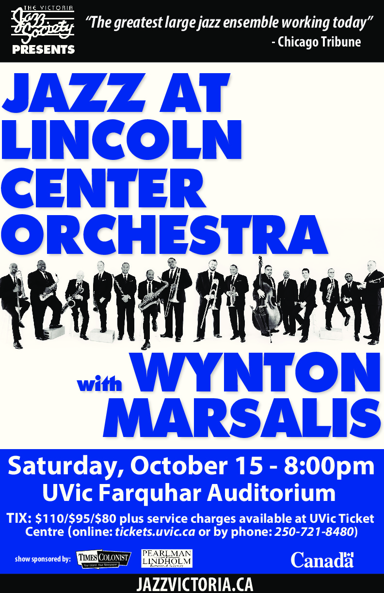 Jazz at Lincoln Center Orchestra w. Wynton Marsalis @ The Farquhar at UVic Oct 15 2016 - Jun 16th @ The Farquhar at UVic