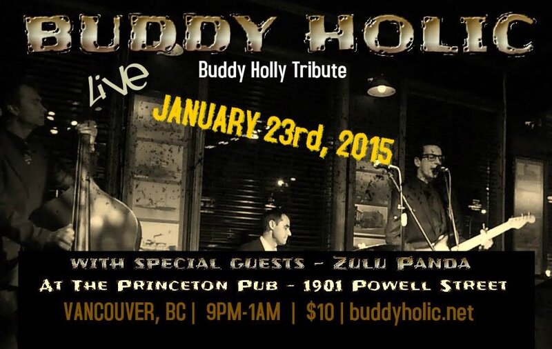 Buddyholic, Zulu Panda @ Princeton Pub Jan 23 2015 - May 5th @ Princeton Pub