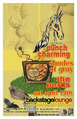 PUNCH CHARMING, SHADES OF GRAY & The PERKS: Punch Charming, Shades of Gray Band, The Perks @ Backstage Lounge Apr 19 2008 - May 14th @ Backstage Lounge
