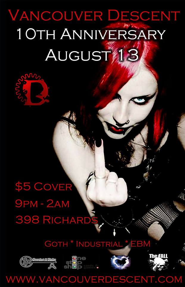 Descent 10th Anniversary! @ The Red Room Aug 13 2017 - Jun 29th @ The Red Room