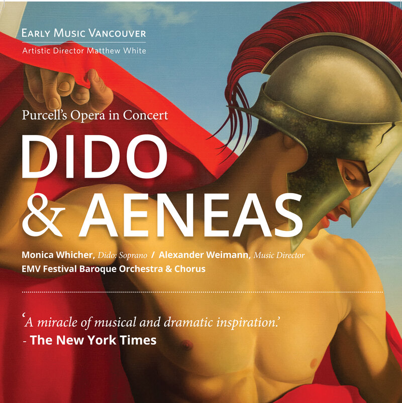 HENRY PURCELL&rsquo;S DIDO AND AENEAS: Monica Whicher, Sumner Thompson, Charles Daniels, Reginald L. Mobley, Pascale Beaudin, Jacqueline Woodley @ The Chan Centre for the Performing Arts Jul 30 2015 - Jun 4th @ The Chan Centre for the Performing Arts