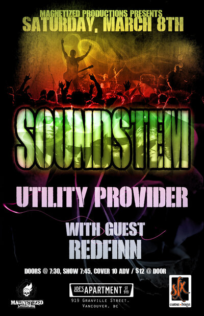 Soundstem, Utility Provider, RedFinn @ Joe's Apartment Mar 8 2014 - May 7th @ Joe's Apartment