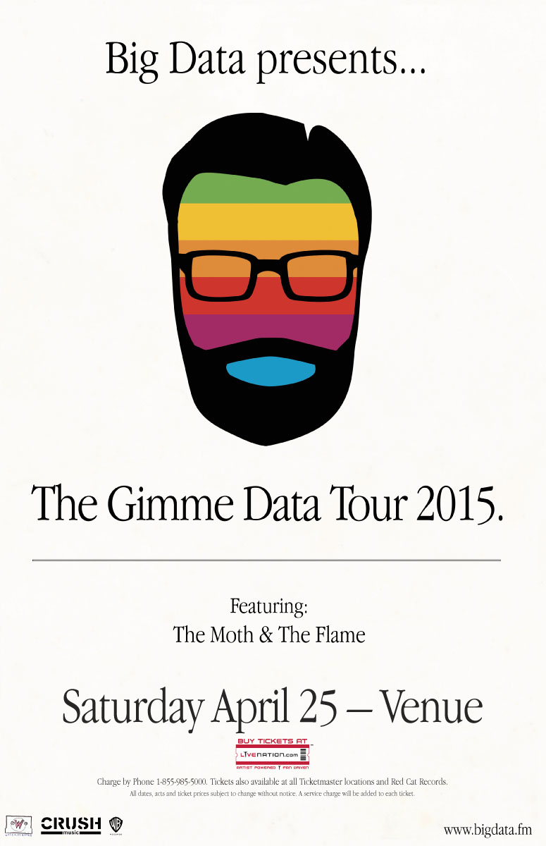 Big Data, The Moth & The Flame @ Venue Apr 25 2015 - May 7th @ Venue
