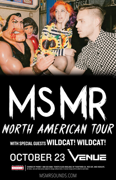 Ms Mr, Wildcat! Wildcat! @ Venue Oct 23 2013 - Jun 16th @ Venue