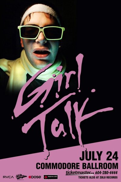 Girl Talk, Twin Crystals @ The Commodore Ballroom Jul 24 2008 - May 12th @ The Commodore Ballroom