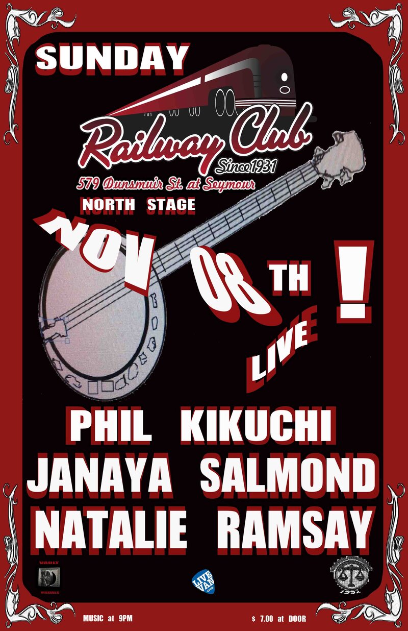 The 'Stranded' Sunday Sessions #13: Phil Kikuchi, Janaya Salmond, Natalie Ramsay @ Railway Club Nov 8 2015 - Jun 12th @ Railway Club