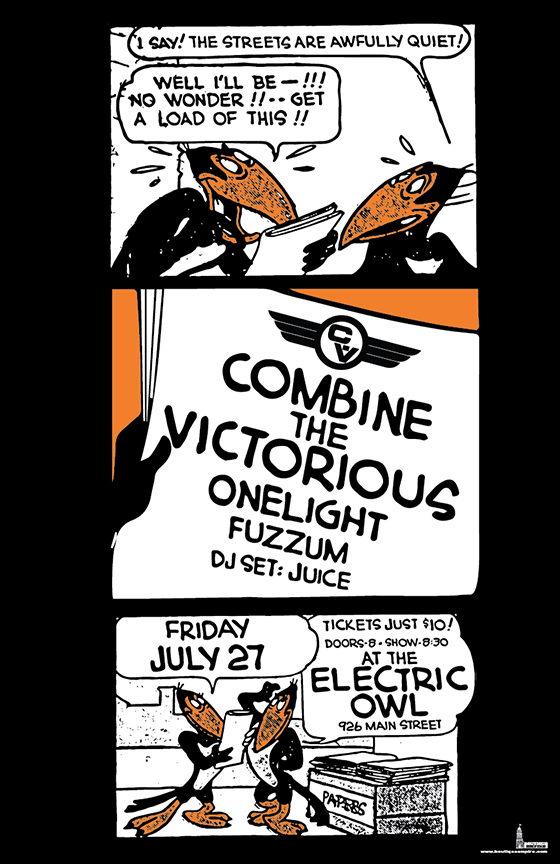 Live at Electric Owl: Combine the Victorious, Onelight, Fuzzum, DJ sets by Juice @ Electric Owl Jul 27 2012 - May 6th @ Electric Owl
