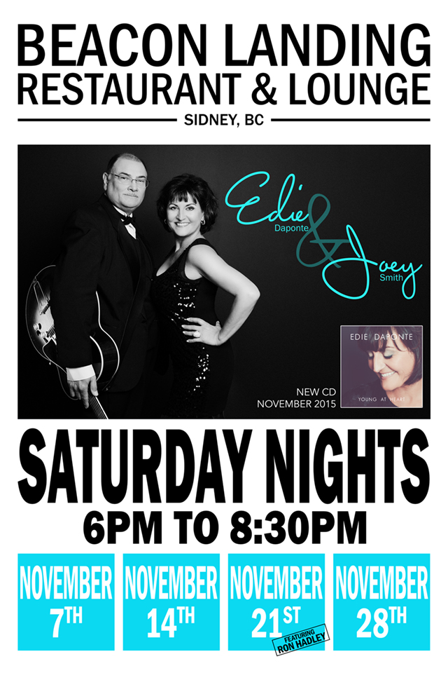 Live Jazz: Edie DaPonte, Joey Smith @ Beacon Landing Restaurant & Lounge Nov 7 2015 - Jun 4th @ Beacon Landing Restaurant & Lounge